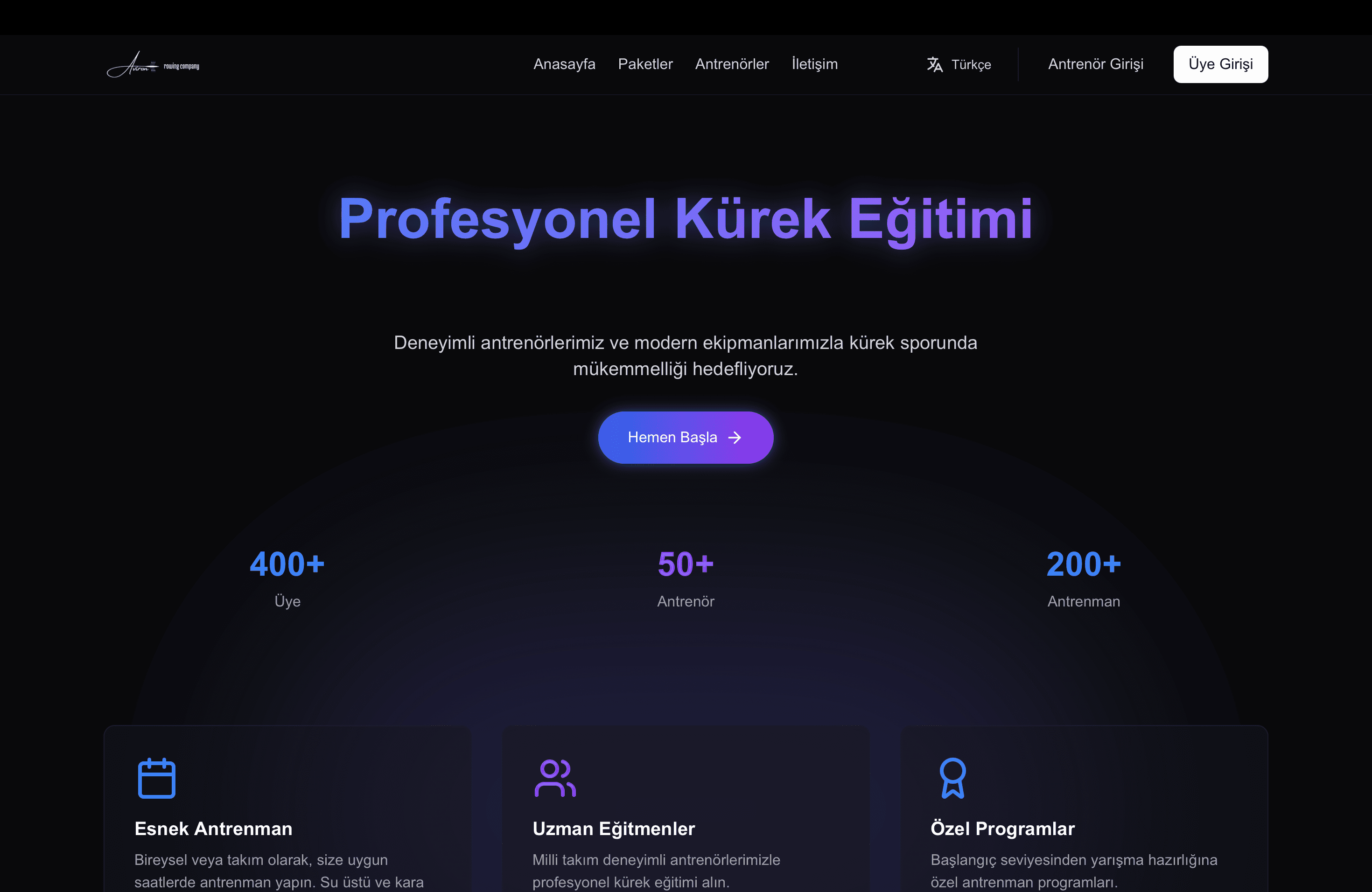 Kürek Yönetim Sistemi